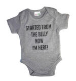 Babyrompertje korte mouw – geborduurd met naam of logo